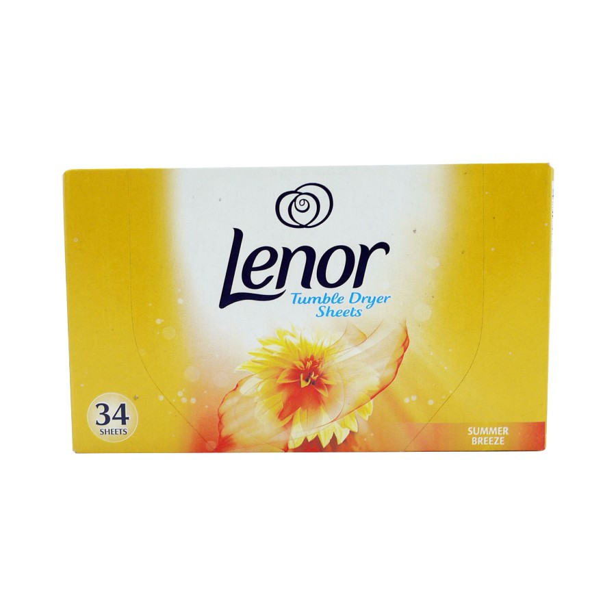 Lenor Tumble Dryer Sheets Summer Breeze 34 Sheet